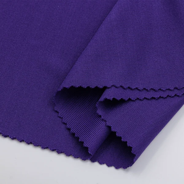 Polyester rib knit 1x1 fabric in violet R106-BB4227