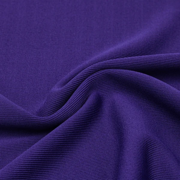 Polyester rib knit 1x1 fabric in violet R106-BB4227