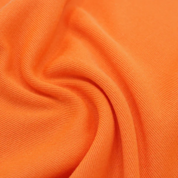 Polyester rib knit 1x1 fabric in orange R11-AL3430