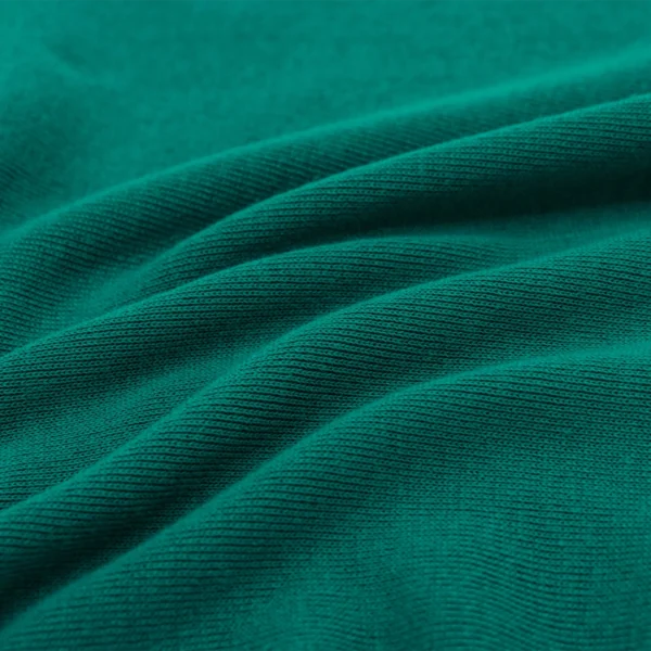 Polyester TK rib knit 1x1 fabric in green R179