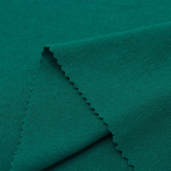 Polyester TK rib knit 1x1 fabric in green R179