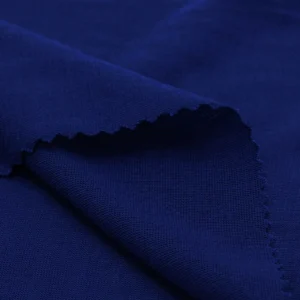 Polyester single jersey fabric in navy blue color S586