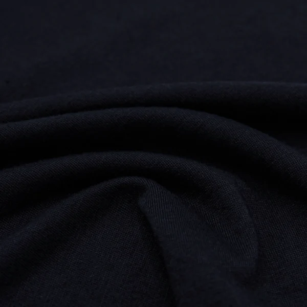 Polyester single jersey fabric in black color S597-O93