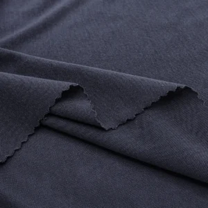 Polyester single jersey fabric in grey color S597-O93