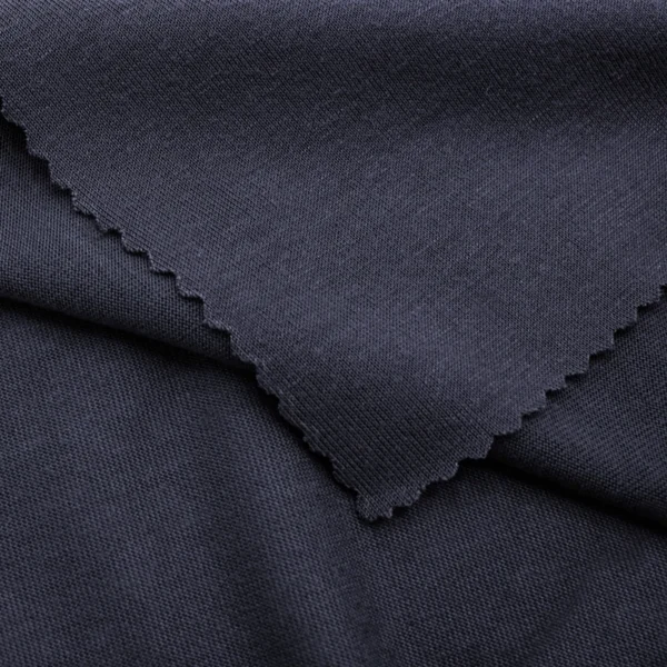 Polyester single jersey fabric in grey color S597-O93