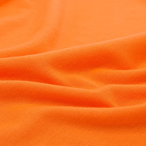 Polyester single jersey fabric in orange color S677