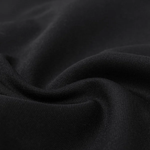 Polyester double knit fabric in black D209-B82