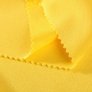 Polyester close hole mesh fabric in yellow J141-AB7440
