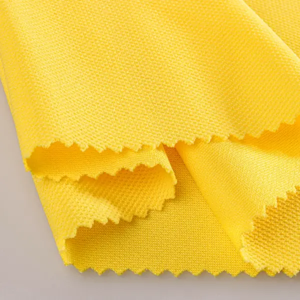 Polyester close hole mesh fabric in yellow J141-AB7440