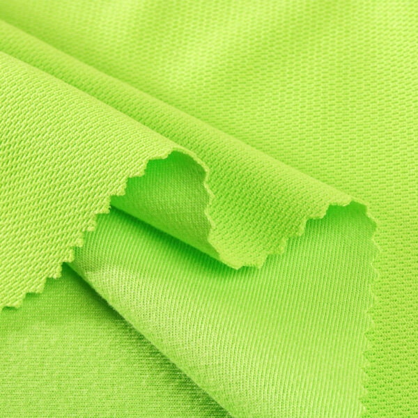 Polyester close hole mesh fabric in neon green MD826