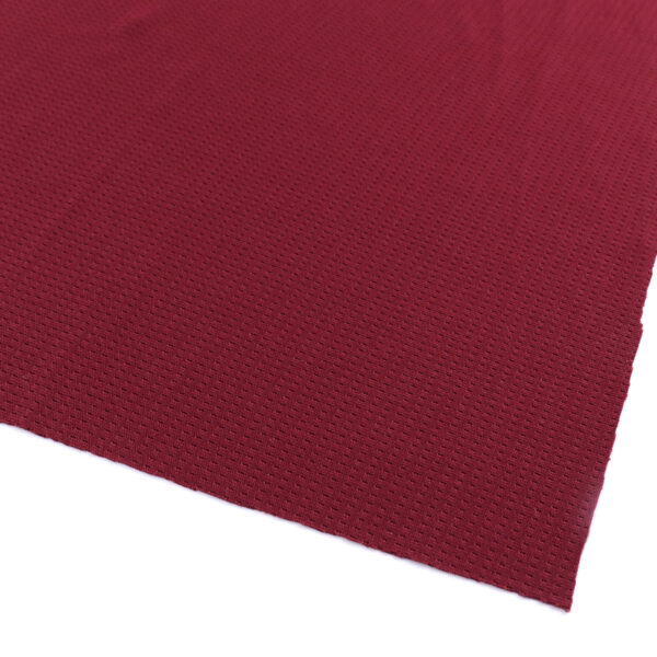 Polyester rice knit mesh fabric in burgundy red QMD753