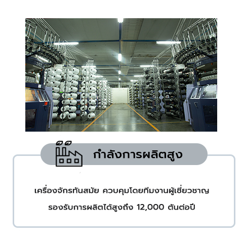 โรงงานผลิตผ้า กำลังการผลิตสูง