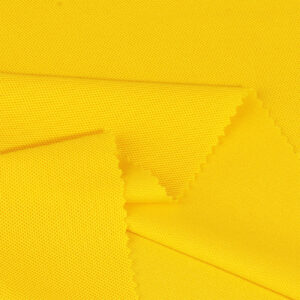 ผ้าโพลีเอสเตอร์ ผ้าจูติ ผ้าปิเก้ สีเหลือง P235