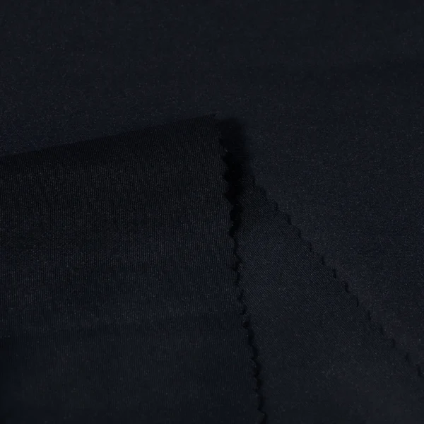 ผ้าโพลีเอสเตอร์ ผ้าอินเตอร์ล็อค ผ้าเรียบไมโครผสมสแปนเด็กซ์ สีดำ GI419