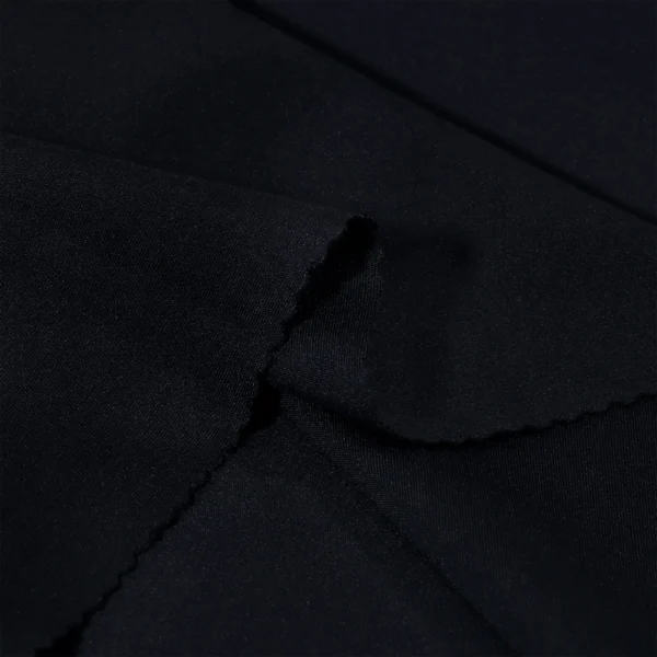 ผ้าโพลีเอสเตอร์ ผ้าอินเตอร์ล็อค ผ้าเรียบไมโครผสมสแปนเด็กซ์ สีดำ GI419