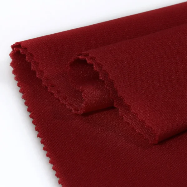 ผ้าโพลีเอสเตอร์ ผ้าวอร์ม 2 หน้า สีแดง D-BBO7226