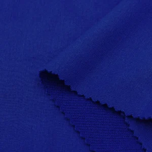 ผ้าโพลีเอสเตอร์ ผ้าเกล็ดปลาทีเค สีน้ำเงิน FS047