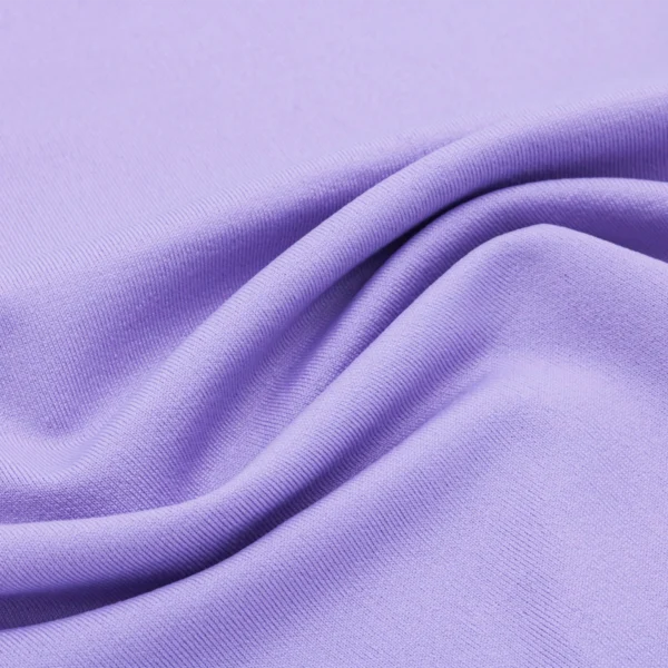 ผ้าโพลีเอสเตอร์ ผ้าทีเค ผ้าซิงเกิลเจอร์ซีย์ สีม่วง GS737
