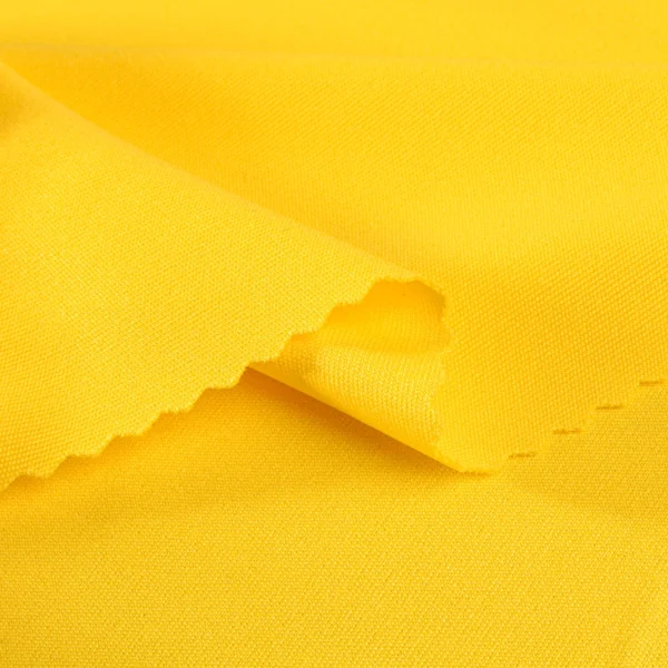 ผ้าโพลีเอสเตอร์ ผ้าอินเตอร์ล็อค ผ้าเรียบ สีเหลือง I347