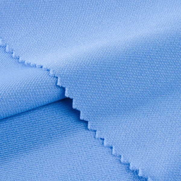 ผ้าโพลีเอสเตอร์ ผ้าวอร์ม 1 หน้า สีฟ้า ID-C5229