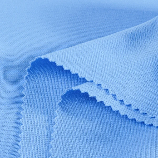 ผ้าโพลีเอสเตอร์ ผ้าวอร์ม 1 หน้า สีฟ้า ID-C5229