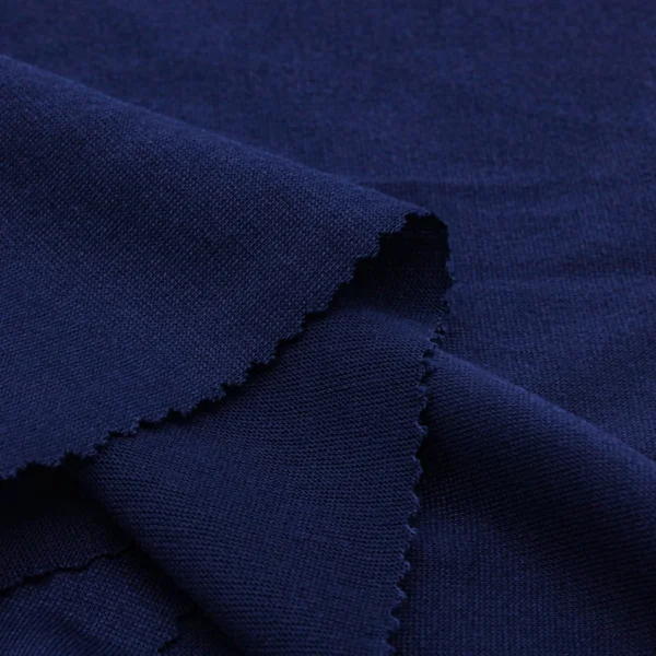 ผ้าโพลีเอสเตอร์ ผ้าทีเค ผ้าซิงเกิลเจอร์ซีย์ สีน้ำเงิน KS626