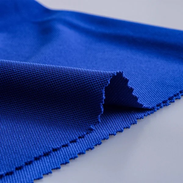 ผ้าโพลีเอสเตอร์ ผ้าจูติ ผ้าปิเก้สีน้ำเงิน P263