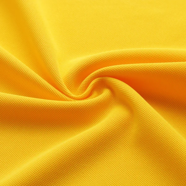 ผ้าโพลีเอสเตอร์ ผ้าจูติ ผ้าปิเก้ สีเหลือง P235