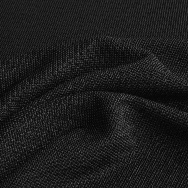 ผ้าโพลีเอสเตอร์ ผ้าลาครอส สีดำ QDL52