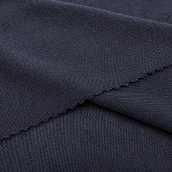 ผ้าโพลีเอสเตอร์ ผ้าทีเค ผ้าซิงเกิลเจอร์ซีย์ สีเทาเข้ม S597-O93