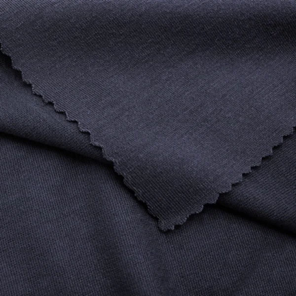 ผ้าโพลีเอสเตอร์ ผ้าทีเค ผ้าซิงเกิลเจอร์ซีย์ สีเทาเข้ม S597-O93