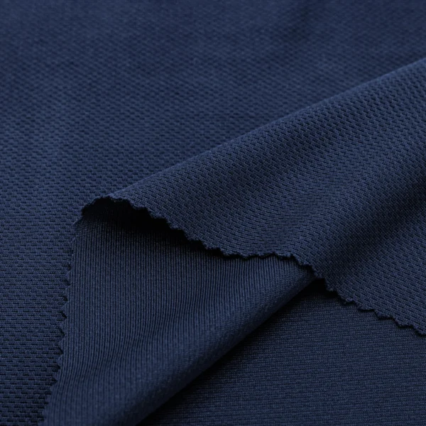 ผ้าโพลีเอสเตอร์ ผ้าเม็ดข้าวสารไมโคร สีกรมท่า CQ017