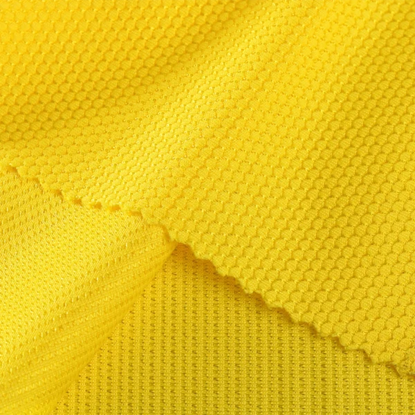 ผ้าโพลีเอสเตอร์ ผ้าเม็ดข้าวโพดไมโคร สีเหลือง DJ299