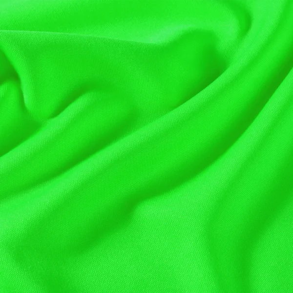 ผ้าโพลีเอสเตอร์ ผ้าอินเตอร์ล็อค ผ้าเรียบไมโคร สีเขียวสะท้อนแสง I403