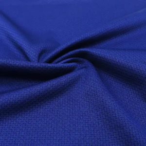 ผ้าโฟล์ลี่ แจ็คการ์ด สีน้ำเงิน SJ451