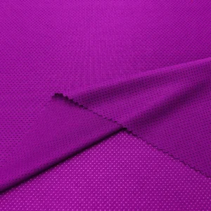 ผ้าโฟล์ลี่ แจ็คการ์ด สีม่วง SJ452